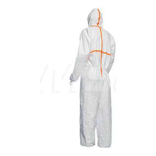 Main product image of Tyvek 800 TJ198T Coverall w/ Respirator Fit Hood, Elastic Wrists and Ankles, Self-Adhesive Storm Flap, White, Medium (Pack of 25)