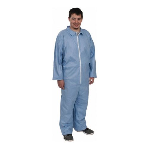Main product image of ProShield 6 SFR TM120S Disposable Chemical Resistant Coveralls w/ Zipper Closure, Blue, 3X-Large (Pack of 25)