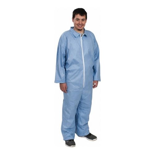 Main product image of ProShield 6 SFR TM120S Disposable Chemical Resistant Coveralls w/ Zipper Closure, Blue, Large (Pack of 25)