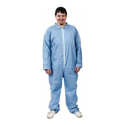 Main product image of ProShield 6 SFR TM120S Disposable Chemical Resistant Coveralls w/ Zipper Closure, Blue, X-Large (Pack of 25)