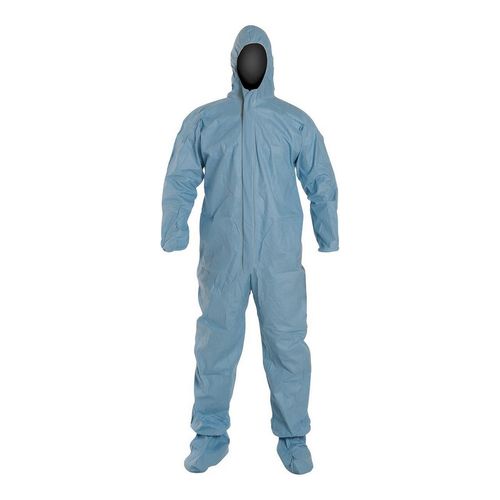 Main product image of ProShield 6 SFR TM122S Coverall w/ Standard Hood, Elastic Wrists, Socks, Storm Flap, Blue, 3X-Large (Pack of 25)