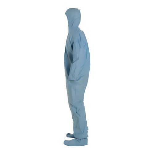 Main product image of ProShield 6 SFR TM122S Coverall w/ Standard Hood, Elastic Wrists, Socks, Storm Flap, Blue, 3X-Large (Pack of 25)