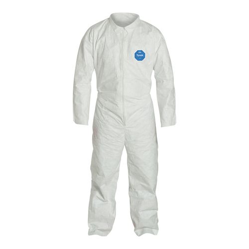Main product image of Tyvek 400 TY120S Disposable Chemical Resistant Coveralls w/ Zipper Closure, White, 3X-Large (Pack of 25)