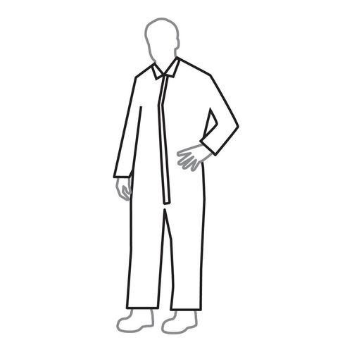 Main product image of Tyvek 400 TY120S Disposable Chemical Resistant Coveralls w/ Zipper Closure, White, 3X-Large (Pack of 25)