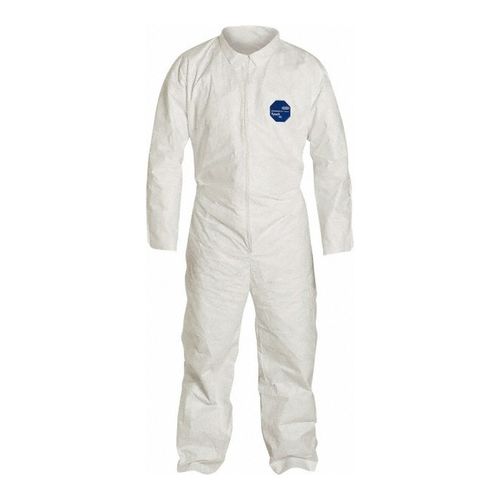 Main product image of Tyvek 400 TY120S Disposable Chemical Resistant Coveralls w/ Zipper Closure, White, 5X-Large (Pack of 25)