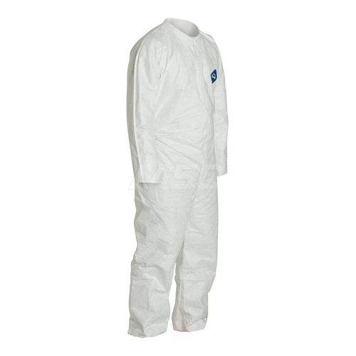 Main product image of Tyvek 400 TY120S Disposable Chemical Resistant Coveralls w/ Zipper Closure, White, 5X-Large (Pack of 25)