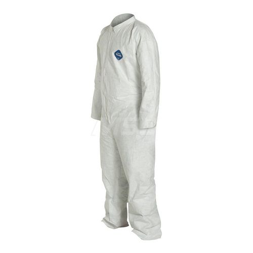Main product image of Tyvek 400 TY120S Disposable Chemical Resistant Coveralls w/ Zipper Closure, White, 5X-Large (Pack of 25)