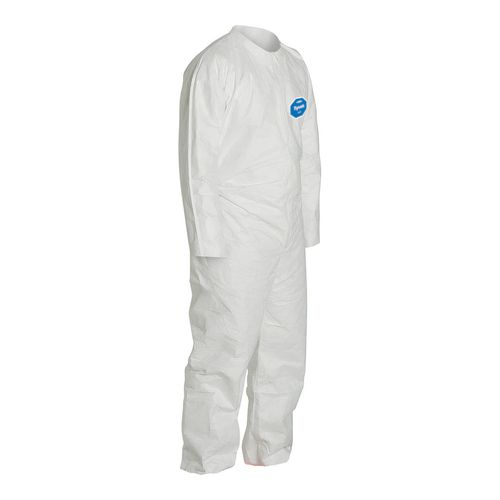 Main product image of Tyvek 400 TY120S Disposable Chemical Resistant Coveralls w/ Zipper Closure, White, Medium (Pack of 25) - NAFTA Sourced