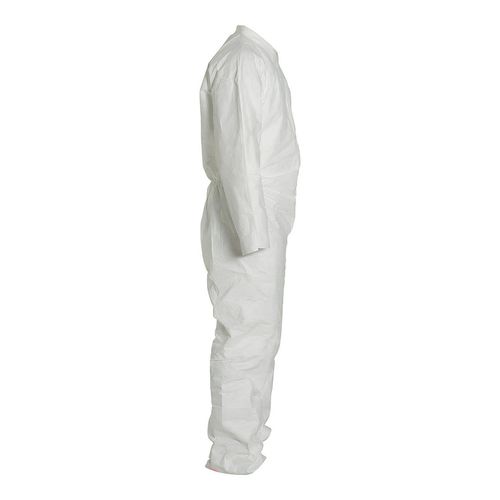 Main product image of Tyvek 400 TY120S Disposable Chemical Resistant Coveralls w/ Zipper Closure, White, Medium (Pack of 25) - NAFTA Sourced