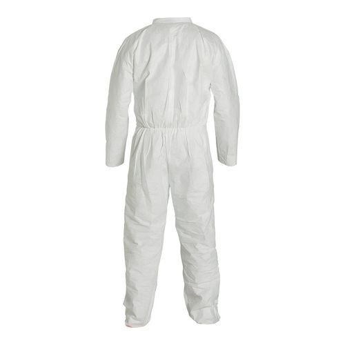 Main product image of Tyvek 400 TY120S Disposable Chemical Resistant Coveralls w/ Zipper Closure, White, Medium (Pack of 25) - NAFTA Sourced