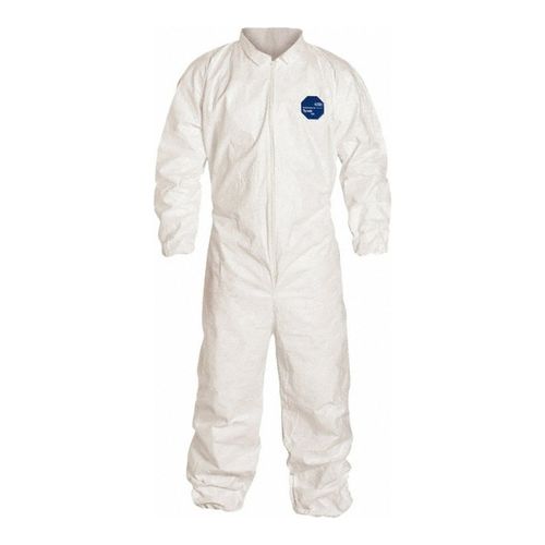 Main product image of Tyvek 400 TY125S Disposable Chemical Resistant Coveralls w/ Zipper Closure, White, 5X-Large (Pack of 25)