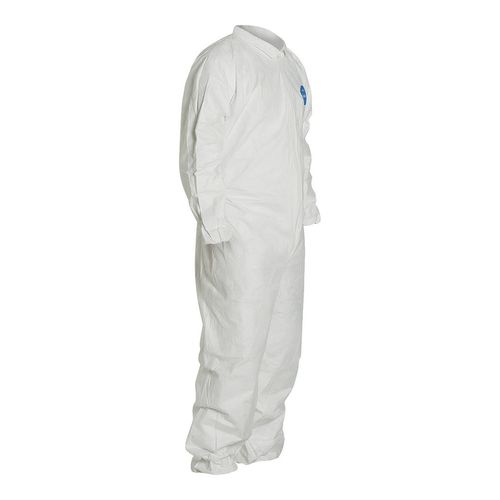 Main product image of Tyvek 400 TY125S Disposable Chemical Resistant Coveralls w/ Storm Flap & Zipper, White, 7X-Large (Pack of 25)