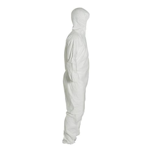 Main product image of Tyvek 400 TY127S Disposable Chemical Resistant Coveralls w/ Zipper Closure, White, 3X-Large (Pack of 25)