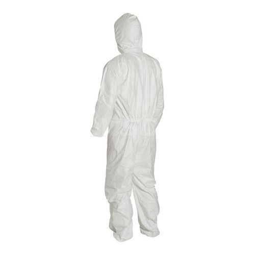 Main product image of Tyvek 400 TY127S Disposable Chemical Resistant Coveralls w/ Zipper Closure, White, Large (Pack of 25)