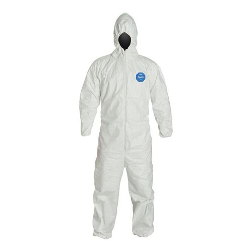 Main product image of Tyvek 500 HV TY127S Disposable Chemical Resistant Coveralls w/ Zipper Closure, White, X-Large (Pack of 25)