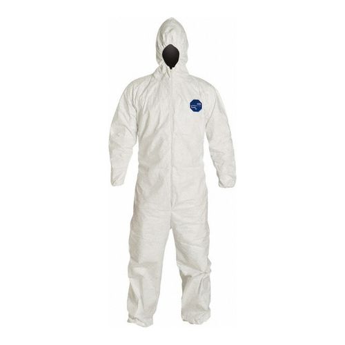 Main product image of Tyvek 400 TY127S Disposable Chemical Resistant Coveralls w/ Zipper Closure, White, X-Large (Pack of 25)