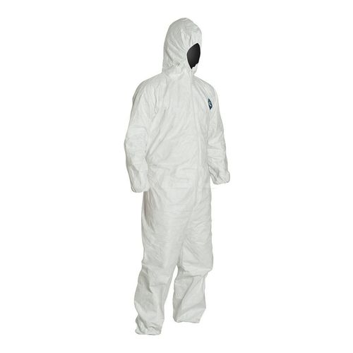 Main product image of Tyvek 400 TY127S Disposable Chemical Resistant Coveralls w/ Zipper Closure, White, X-Large (Pack of 25)