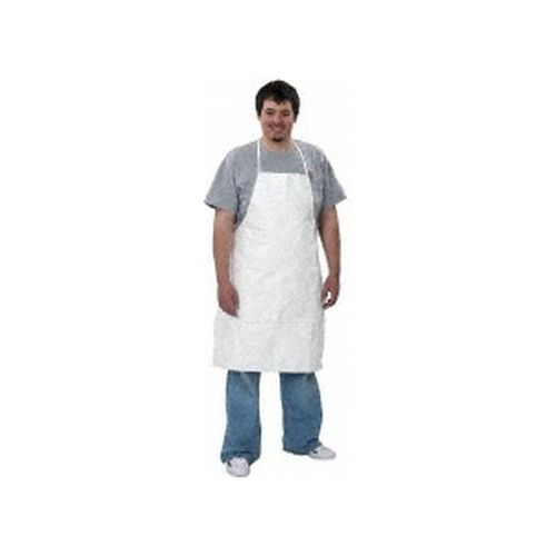 Main product image of Tyvek 400 TY273B Bib Apron, 28in x 36in, Neck Loop and Waist Ties, White (Pack of 100)