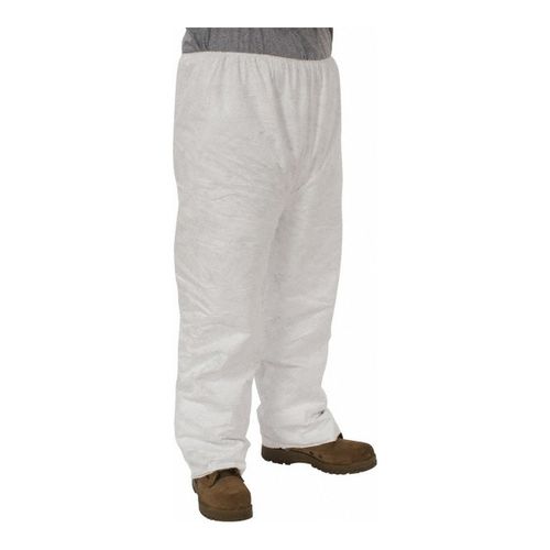 Main product image of Tyvek 400 TY350S Pants, Open Ankles, Elastic Waist, White, 2X-Large (Pack of 50)
