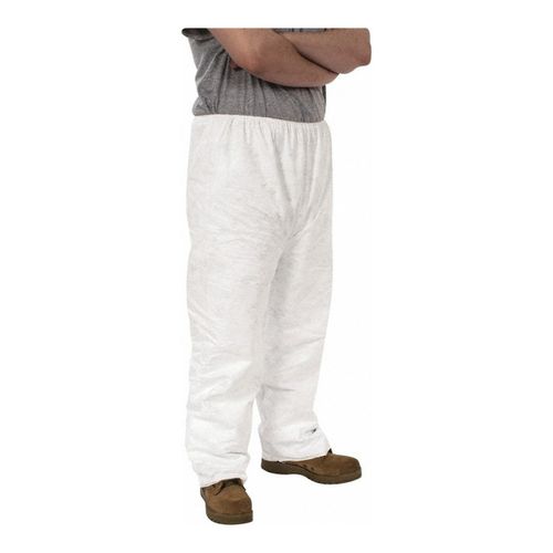 Main product image of Tyvek 400 TY350S Pants, Open Ankles, Elastic Waist, White, 3X-Large (Pack of 50)
