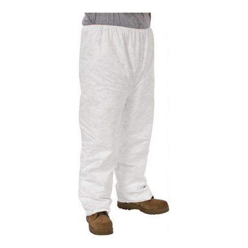 Main product image of Tyvek 400 TY350S Pants, Open Ankles, Elastic Waist, White, Large (Pack of 50)