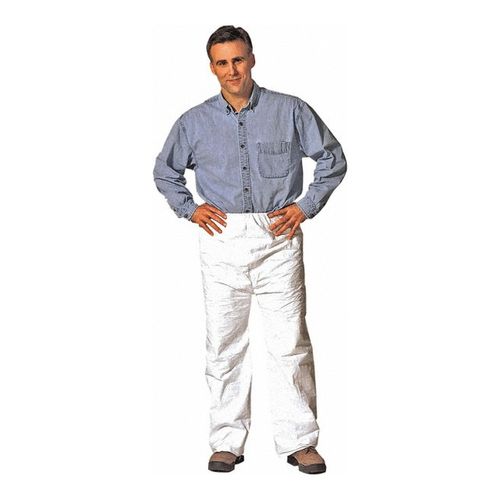 Main product image of Tyvek 400 TY350S Pants, Open Ankles, Elastic Waist, White, Large (Pack of 50)