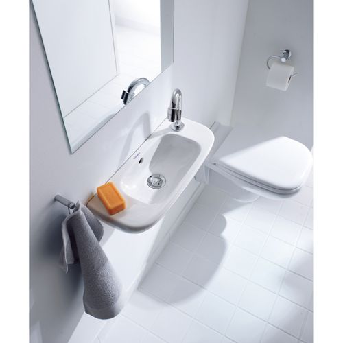 Main product image of D-code 19-5/8" x 8-5/8" Bathroom Sink, Right Side Faucet (White)