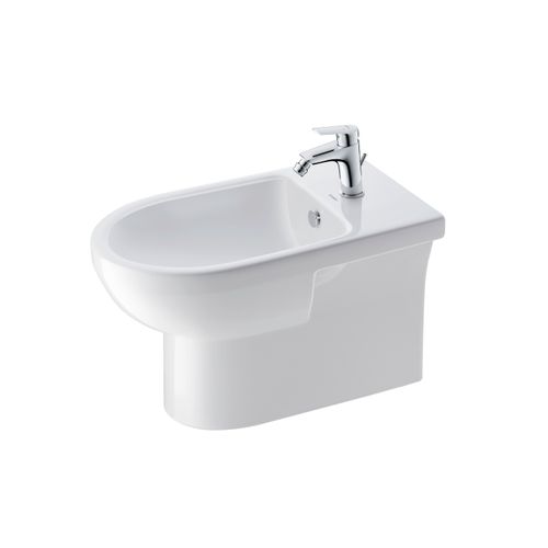 Main product image of No.1 Floor-mounted Bidet, 25-5/8" (white) High Gloss, 1 Faucet Hole, Overflow