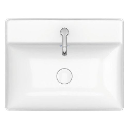 Main product image of DuraSquare 24" Rectangular Ceramic Drop In Bathroom Sink, 1 Faucet Hole (White)