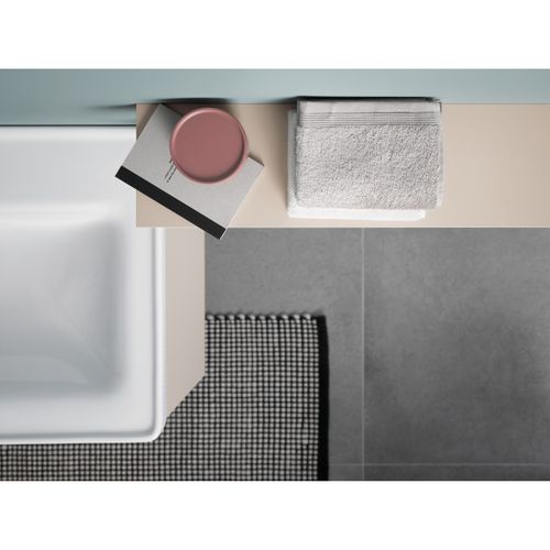 Main product image of D-neo Sink 23-5/8" (white) High Gloss, 1 Faucet Hole, Overflow, No Soap Dispenser