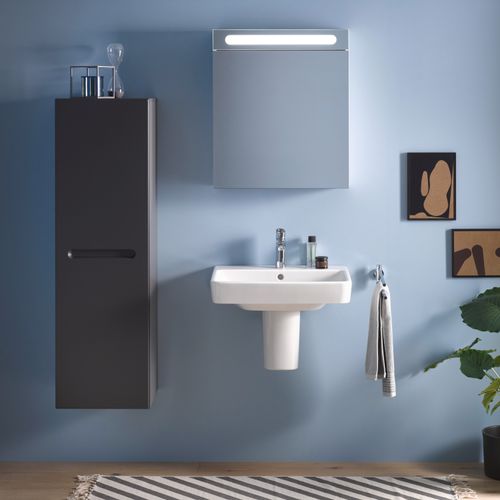 Main product image of No.1 Sink 25-5/8" (white) High Gloss, Faucet Hole Platform, Number Of Faucet Holes: 1, Overflow