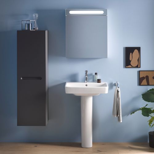 Main product image of No.1 Sink 25-5/8" (white) High Gloss, Faucet Hole Platform, Number Of Faucet Holes: 1, Overflow