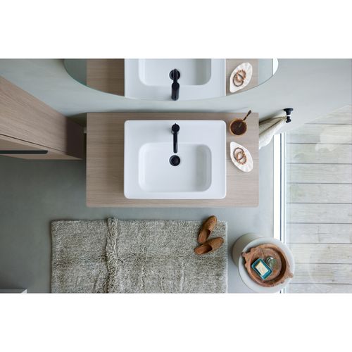 Main product image of Soleil By Starck Washbowl 22" (white) High Gloss, Number Of Faucet Holes: 1, Overflow, Ground