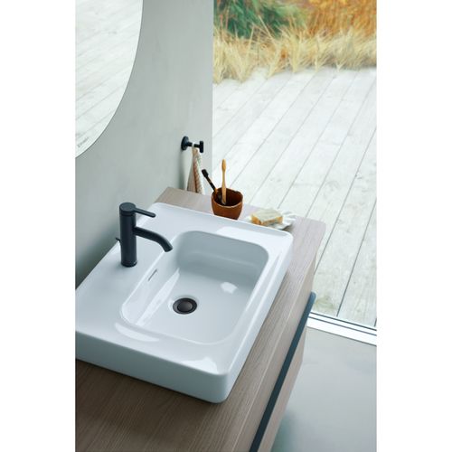 Main product image of Soleil By Starck Washbowl 22" (white) High Gloss, Number Of Faucet Holes: 1, Overflow, Ground