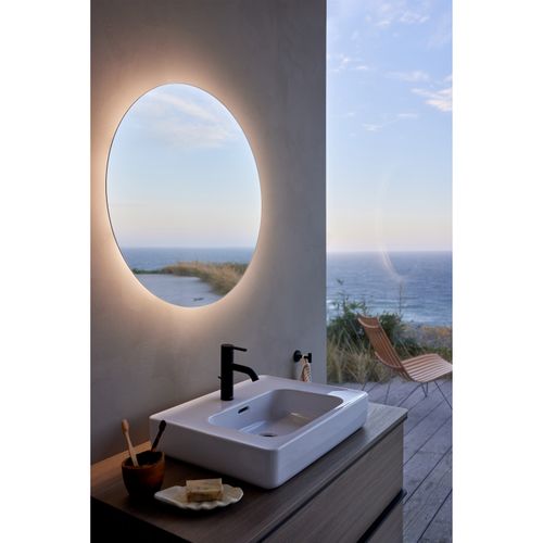 Main product image of Soleil By Starck Washbowl 22" (white) High Gloss, Number Of Faucet Holes: 1, Overflow, Ground