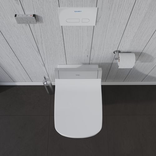 Main product image of Durastyle Wall-mounted Toilet Bowl For Shower-toilet Seat (white) With Hygieneglaze