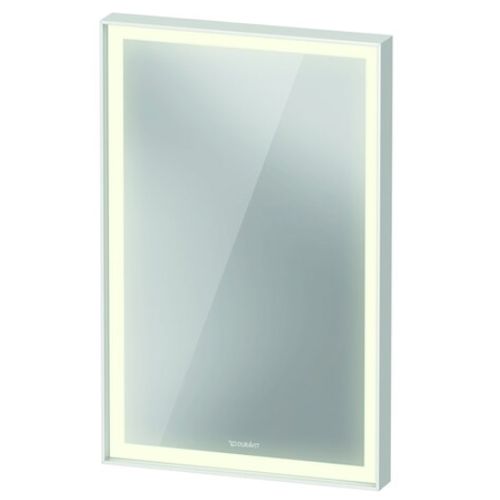 Main product image of L-Cube 17-3/4" x 27-1/2" LED Lighted Mirror (White Aluminum Matte), LC7379000006000