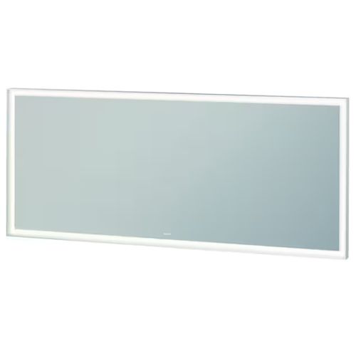 Main product image of L-Cube 63" x 27-1/2" LED Lighted Mirror (White Aluminum Matte), LC7385000006000