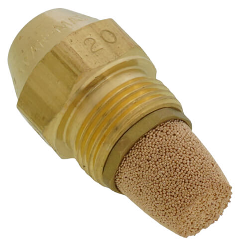 Main product image of Type A Hollow 80° Brass Oil Nozzle (1.20 GPH)