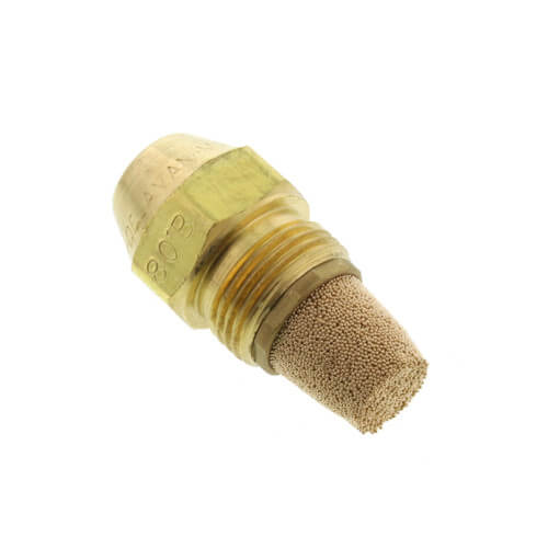 Main product image of Type B Solid 45-Degree Brass Oil Nozzle (1.10 GPH)