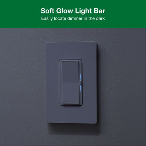 Main product image of Diva Night Mode LED+ Dimmer Switch for Dimmable LED Bulbs, 150W Single-Pole or 3-Way (White)