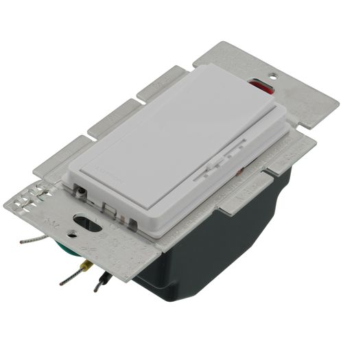 Main product image of Diva 3-Speed Fan Control and On/Off Light Switch, 1.5A Fan, 120W LED, Single-Pole, No Neutral Required, 120V, DVFSQ-LFH-WH, White