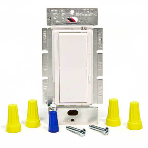 DVFTU5A3PWH Lutron (OLD) DVFTU5A3PWH Diva TuWire Fluorescent Dimmer with Locator Light