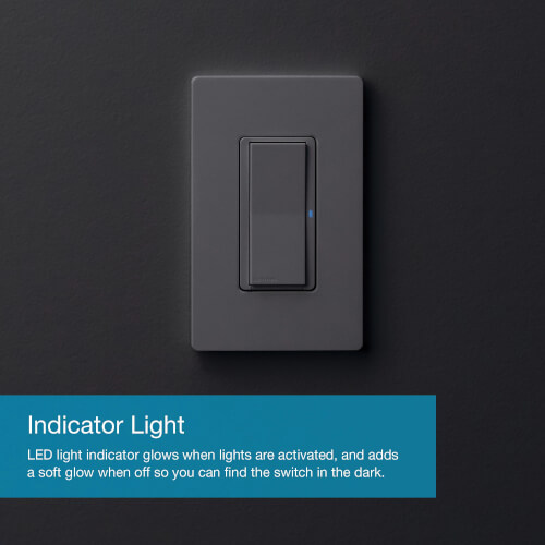 Main product image of Claro Smart Switch for Caseta, 5A LED or 3A Fan, On/Off Paddle Switch, Single-Pole/ 3-Way No Neutral Required, 120V, DVRF-5NS-WH, White