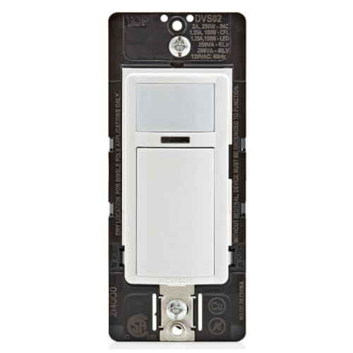 Main product image of Single Pole Decora 180-Degree Wall Switch Vacancy Sensor, Manual-On, 900 Sq. Ft. (2A) - White