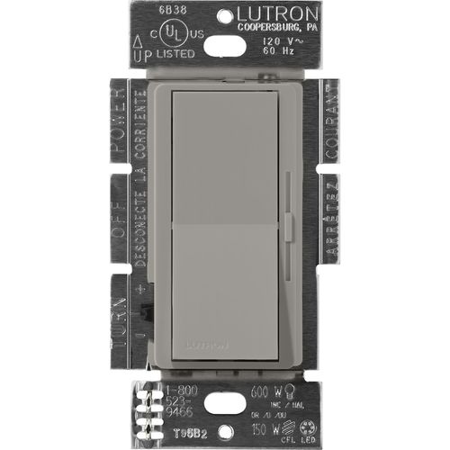 Main product image of Diva 3-Wire Dimmer Switch for Ballasts/LED Drivers, 1000W/6A, 1 Pole/3-Way, 277V, Cobblestone
