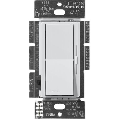Main product image of Diva 3-Wire Dimmer Switch for Ballasts/LED Drivers, 1000W/6A, Single Pole/3-Way, 277V, Mist