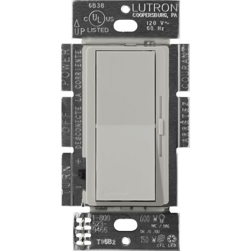Main product image of Diva 3-Wire Dimmer Switch for Ballasts/LED Drivers, 1000W/6A, Single Pole/3-Way, 277V, Pebble