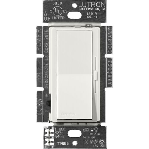 Main product image of Diva 3-Wire Dimmer Switch for Ballasts/LED Drivers, 1000W/8A, 1 Pole/3-Way, 120V, Lunar Gray