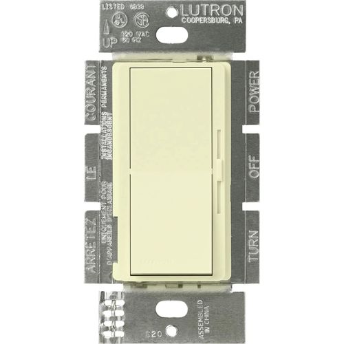 Main product image of Diva 0-10V fluorescent/LED Paddle & Dimmer Switch, 1 Pole 3-Way 120-277V, 8A (Almond)